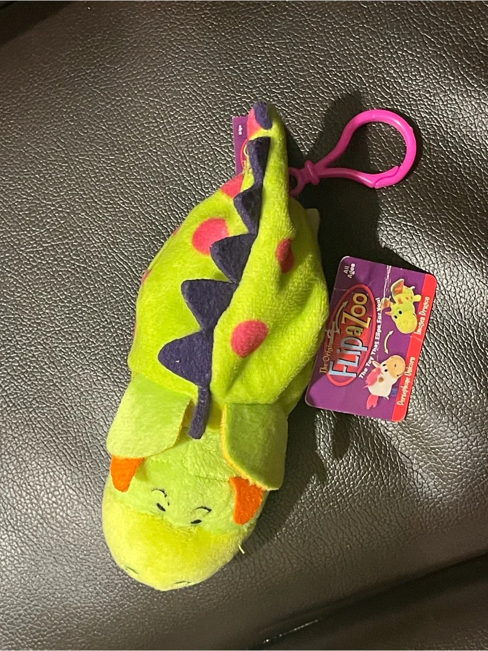 Flipazoo 2-in-1 Reversible Dragon & Unicorn Plush Clip 5” | NWT